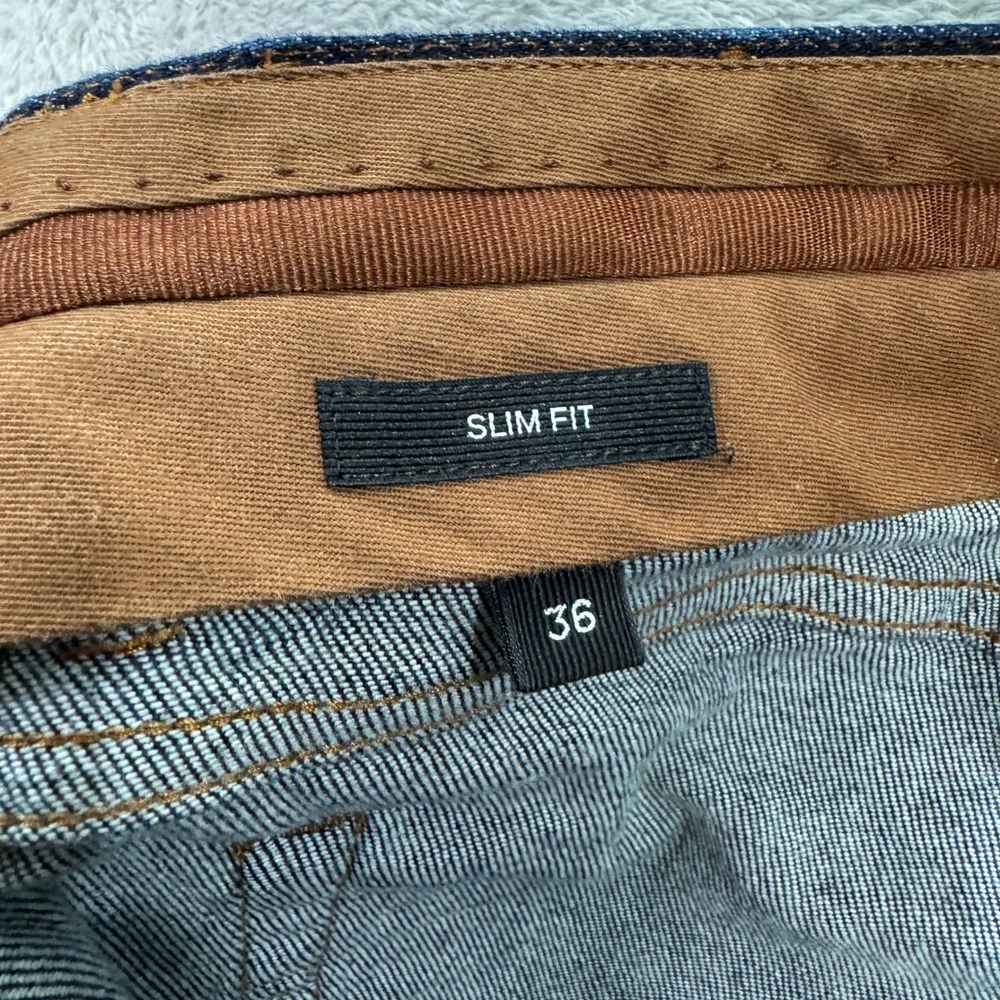 Zegna Recent Roccia Mens 36x25 Short Cashmere Slim Fit Denim Jeans Made in Italy - Picture 8 of 14